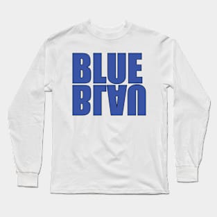 Blue- Blau in German Long Sleeve T-Shirt